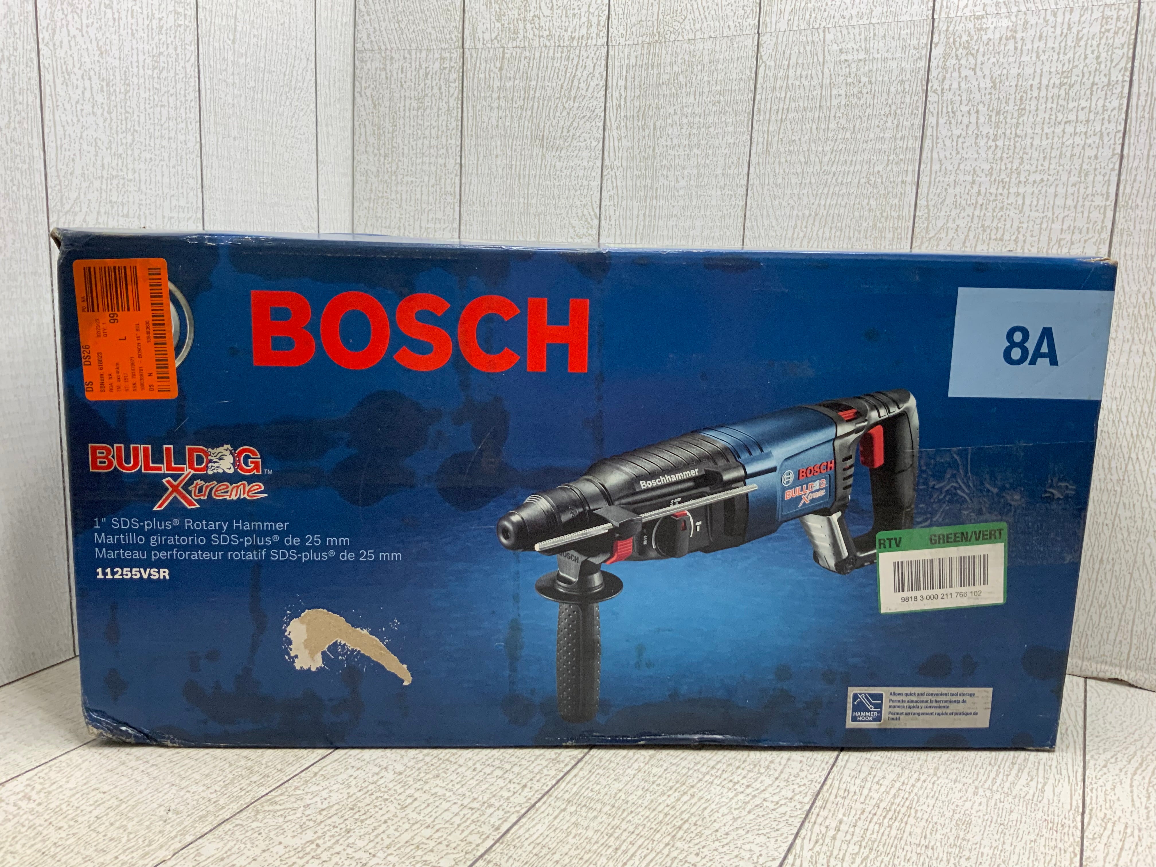 BOSCH Bulldog Xtreme 8 Amp 1 Inch Variable Speed Concrete/Masonry Rotary Hammer (8055758979310)